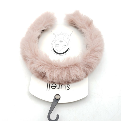 Surell Faux Fur Pink Color Head Band - New